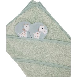 Bambusz fürdőköpeny DOGS/MINT Bambusz fürdőköpeny DOGS/MINT