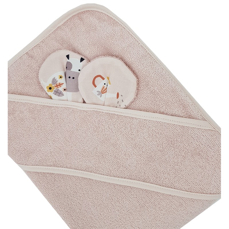 Bambusový župan MY FARM/ROSE PINK