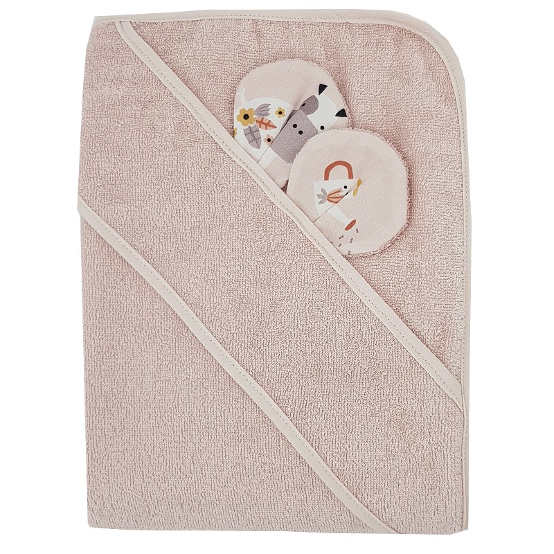 Bademantel aus Bambus MY FARM/ROSE PINK Bademantel aus Bambus MY FARM/ROSE PINK