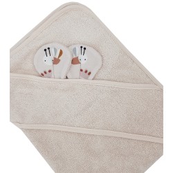 Bamboo bath cover BEES/BEIGE