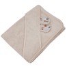 Serviette de bain en bambou BEES/BEIGE Serviette de bain en bambou BEES/BEIGE