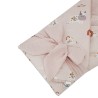 Printed Cotton+Muslin Swaddle Blanket with Coconut
