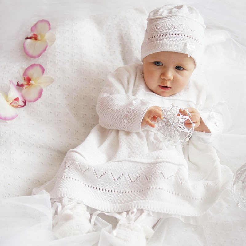 Baby girl Christening set WHITE Baby girl Christening set WHITE