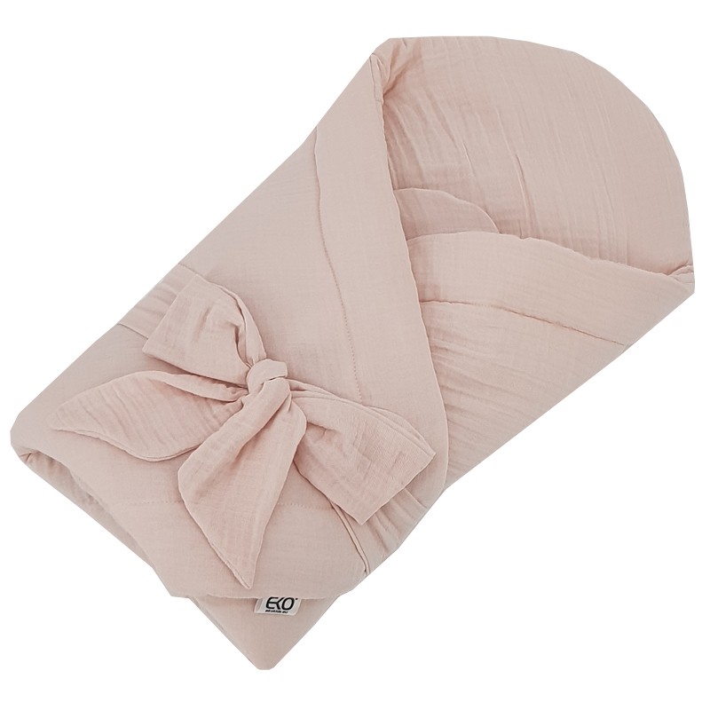 Zīdaiņu konvertiņš muslīns ar kokosa pamatnīti ROSE PINK Zīdaiņu konvertiņš muslīns ar kokosa pamatnīti ROSE PINK