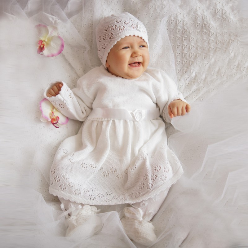 Baby girl Christening set WHITE Baby girl Christening set WHITE