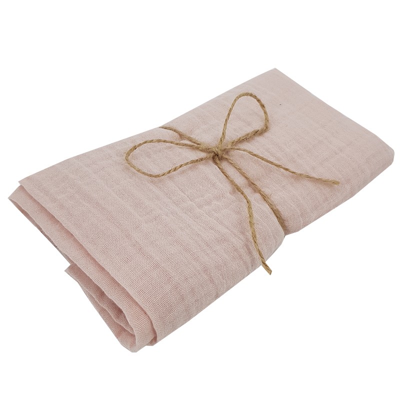 MUŚLINOWY OTULACZ/PIELUCHA 80 x 80 cm 1szt. ROSE PINK