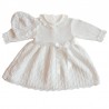 Baby girl Christening set WHITE