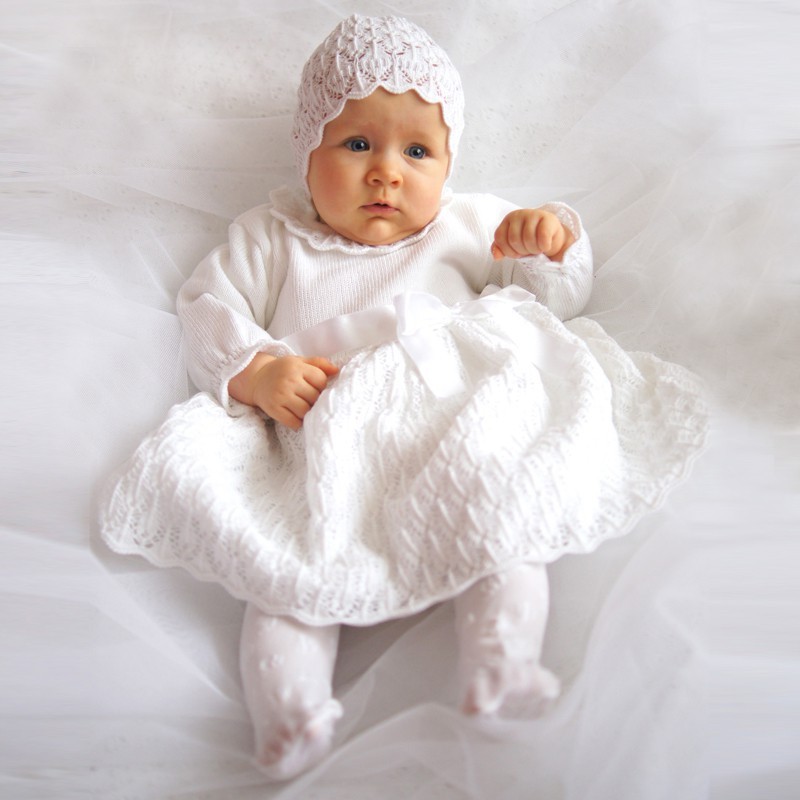 Baby girl Christening set WHITE Baby girl Christening set WHITE