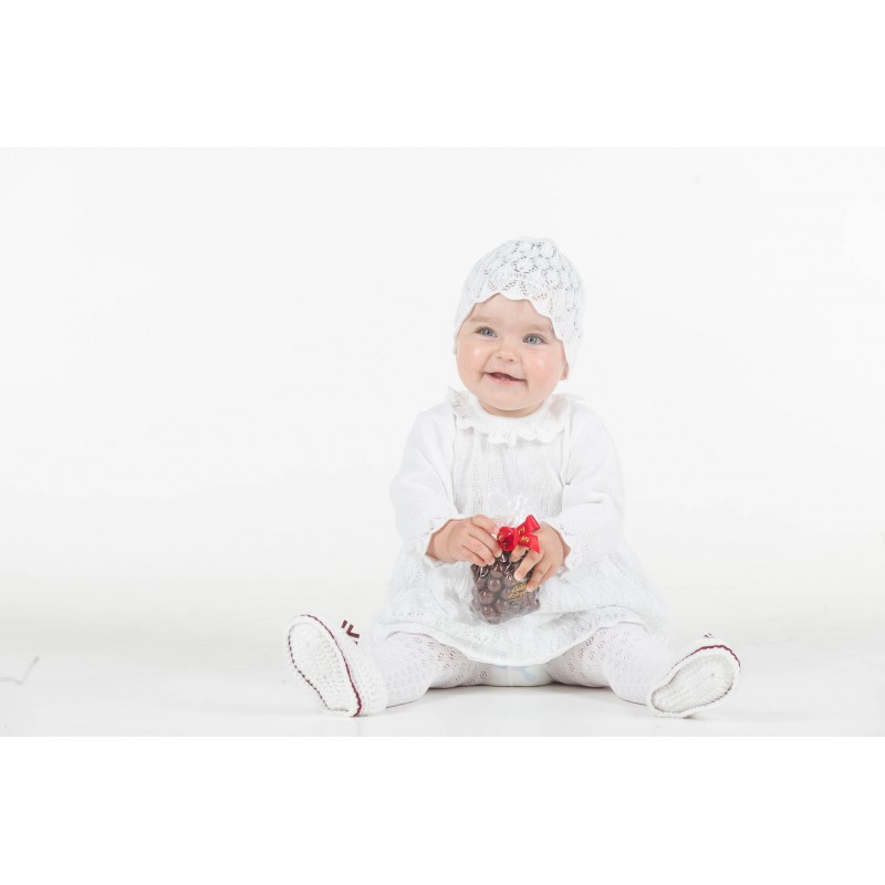 Set za krštenje za curice  Haljina i šeširić WHITE Set za krštenje za curice  Haljina i šeširić WHITE
