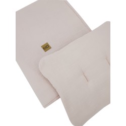 Musselin-Set für Beistellbettchen ROSE PINK Musselin-Set für Beistellbettchen ROSE PINK