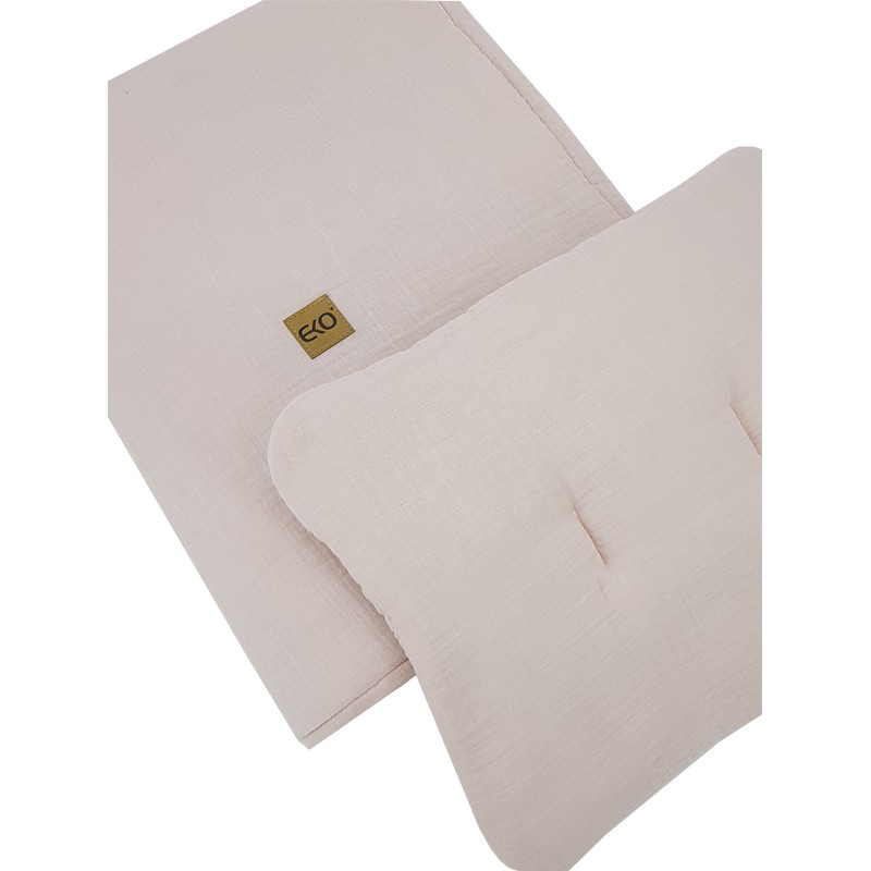 Parure de lit en mousseline ROSE PINK Parure de lit en mousseline ROSE PINK