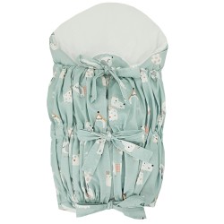 Printed Cotton Swaddle Blanket with Coconut DOGS Printed Cotton Swaddle Blanket with Coconut DOGS