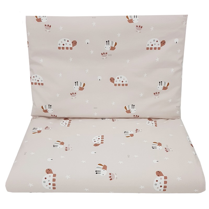 Printed cotton cot bedding set 120x90 cm BEES Printed cotton cot bedding set 120x90 cm BEES