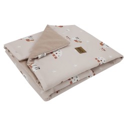 Tapis éducatif couverture avec doublure en VELOURS BEES Tapis éducatif couverture avec doublure en VELOURS BEES