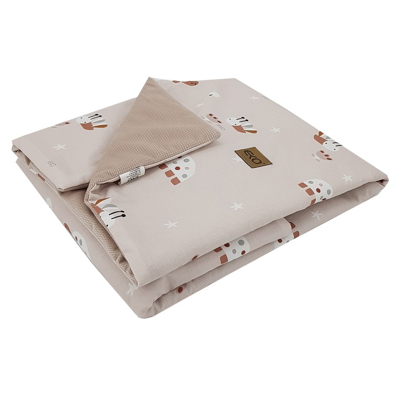 Tapis éducatif couverture avec doublure en VELOURS BEES Tapis éducatif couverture avec doublure en VELOURS BEES