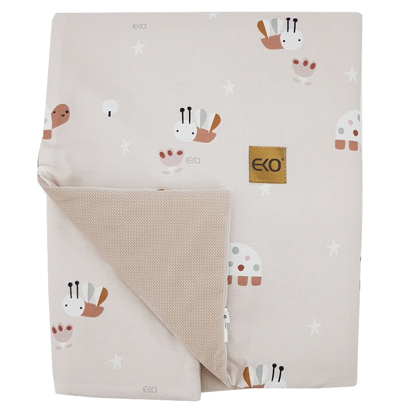 Tapis éducatif couverture avec doublure en VELOURS BEES Tapis éducatif couverture avec doublure en VELOURS BEES