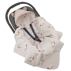 Schlafsack für den Kindersitz VELVET 3- und 5-Punkt-Gurte BEES Schlafsack für den Kindersitz VELVET 3- und 5-Punkt-Gurte BEES