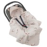 Baby Car Seat Sleeping Bag VELVET 3 and 5-point belts BEES Baby Car Seat Sleeping Bag VELVET 3 and 5-point belts BEES