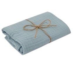 MUSLIN SWADDLE & NAPPY 80 x 80 cm 2pcs. BLUE