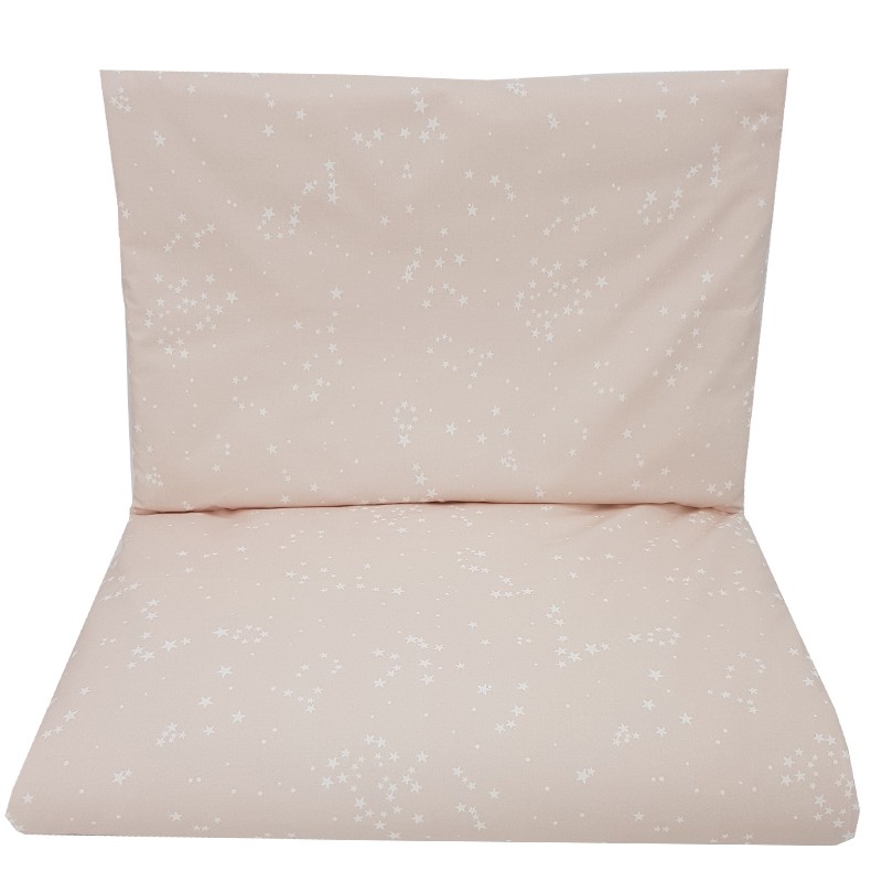 Set posteljine - 2-dijelovi 135x100 cm ROSE PINK/STAR