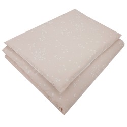 Set fürs Bettchen aus bedruckter Baumwolle 135x100 cm ROSE PINK/STAR