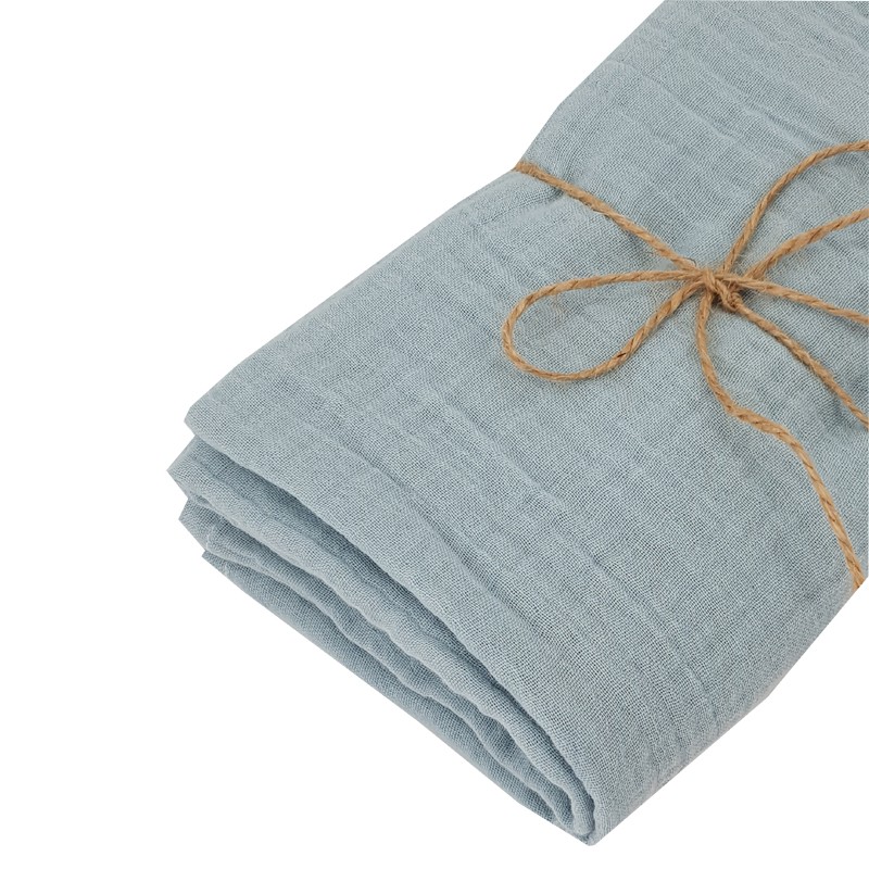 MUSLIN SWADDLE & NAPPY 80 x 80 cm 1pcs. BLUE