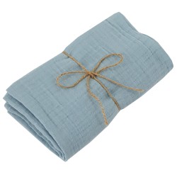 MUŚLINOWY OTULACZ/PIELUCHA 80 x 80 cm 2szt. BLUE MUŚLINOWY OTULACZ/PIELUCHA 80 x 80 cm 2szt. BLUE