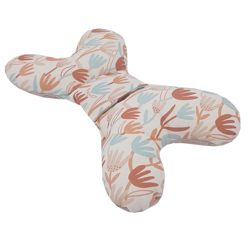 Butterfly-shaped pillow BEIGE FLOWERS Butterfly-shaped pillow BEIGE FLOWERS