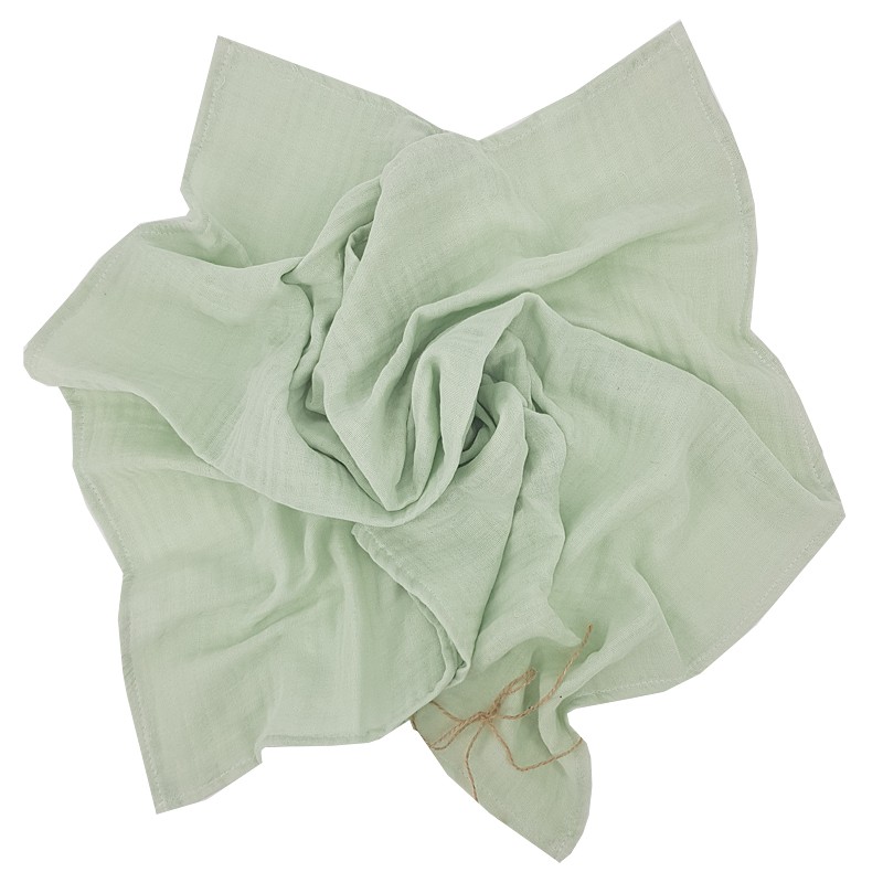 MUŚLINOWY OTULACZ/PIELUCHA 80 x 80 cm 1szt. MINT MUŚLINOWY OTULACZ/PIELUCHA 80 x 80 cm 1szt. MINT