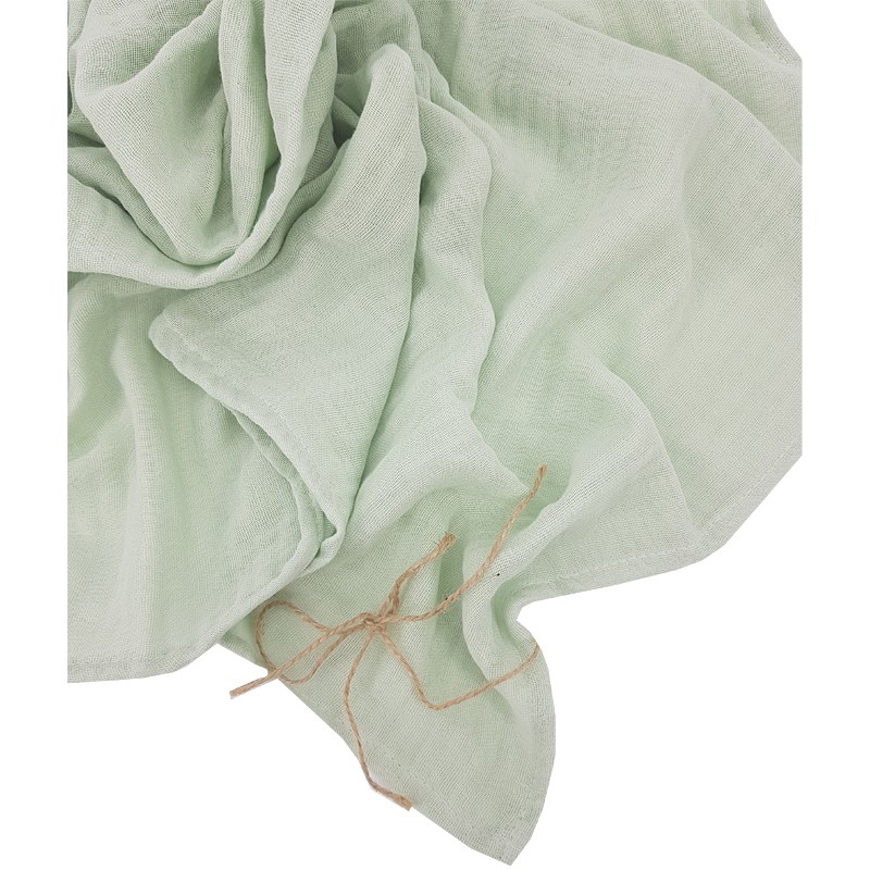 MUSLIN SWADDLE & NAPPY 80 x 80 cm 2pcs. MINT MUSLIN SWADDLE & NAPPY 80 x 80 cm 2pcs. MINT