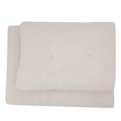 Parure de lit en mousseline BEIGE