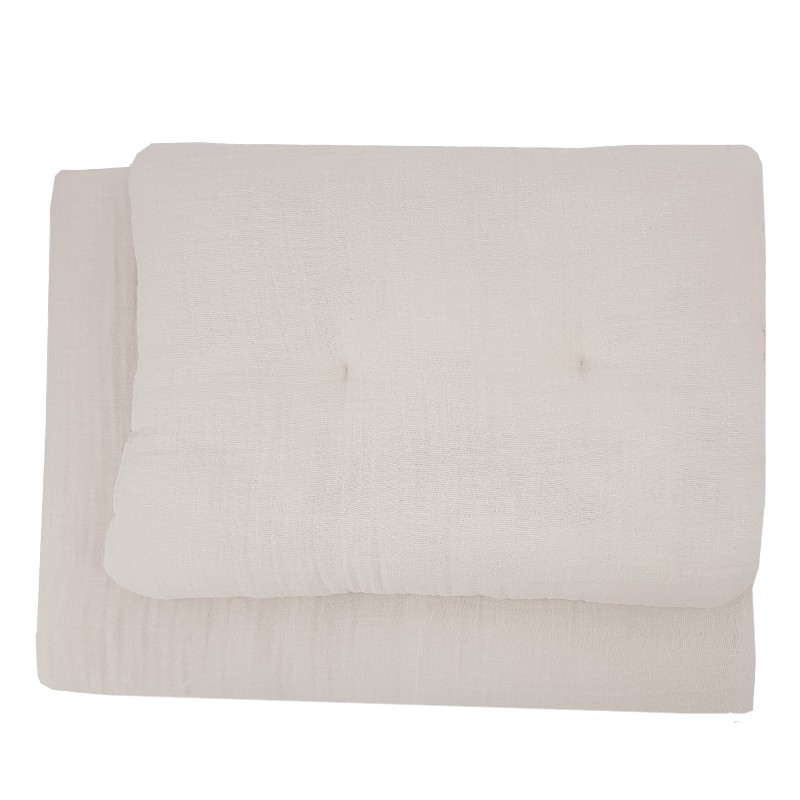 Muslīnu gultas komplekts BEIGE