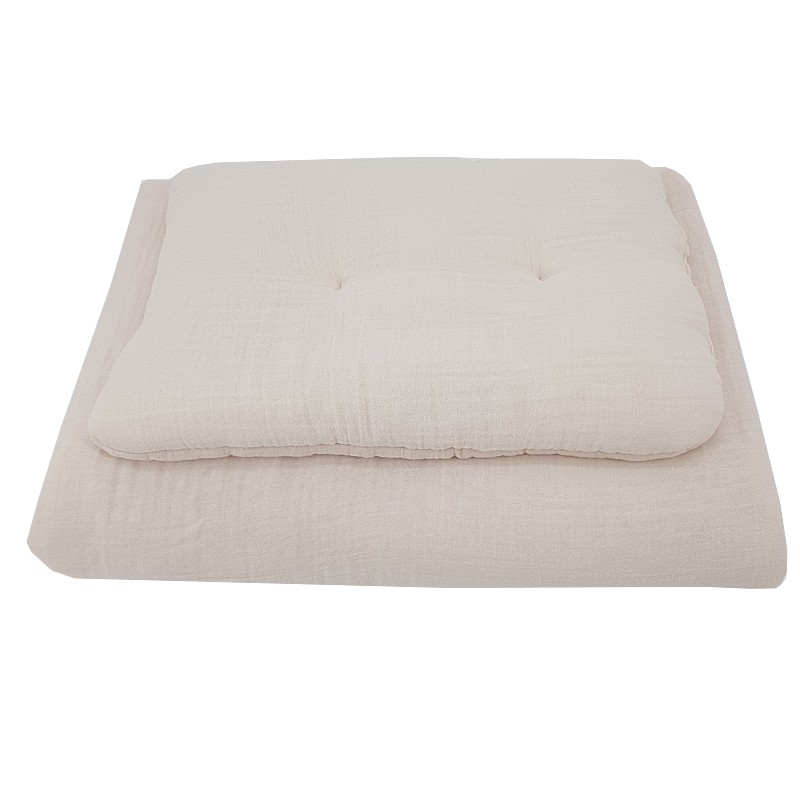 Mušelín sada do postýlky BEIGE Mušelín sada do postýlky BEIGE