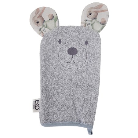 Washcloth BEAR/GREY