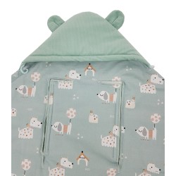 Śpiworek do fotelika VELVET pasy 3 i 5-punktowe PIESKI Śpiworek do fotelika VELVET pasy 3 i 5-punktowe PIESKI