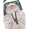 Baby Car Seat Sleeping Bag VELVET 3 and 5-point belts