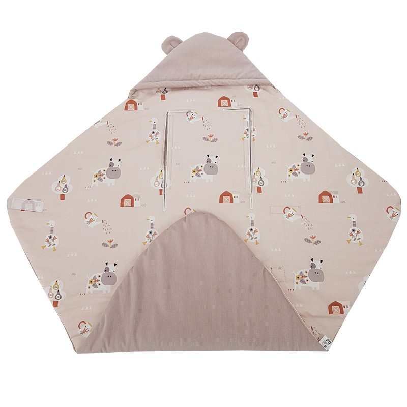 Schlafsack für den Kindersitz VELVET 3- und 5-Punkt-Gurte MY FARM Schlafsack für den Kindersitz VELVET 3- und 5-Punkt-Gurte MY FARM