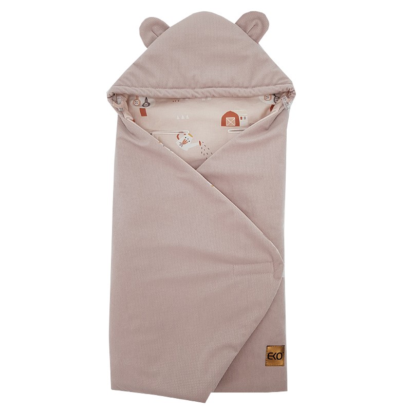 Schlafsack für den Kindersitz VELVET 3- und 5-Punkt-Gurte MY FARM Schlafsack für den Kindersitz VELVET 3- und 5-Punkt-Gurte MY FARM