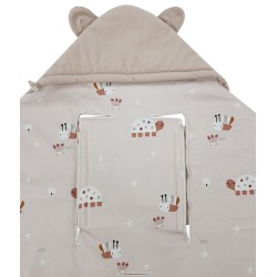 Schlafsack für den Kindersitz VELVET 3- und 5-Punkt-Gurte BEES Schlafsack für den Kindersitz VELVET 3- und 5-Punkt-Gurte BEES