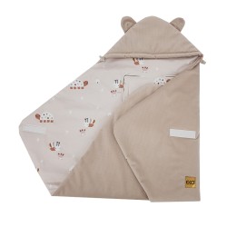 Autokrēsliņa guļammaiss VELVET 3 un 5 punktu jostas BEES