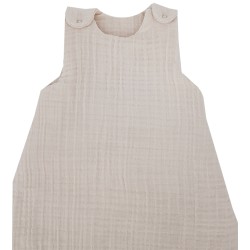 Babyschlafsack aus Musselin MEDIUM BEIGE Babyschlafsack aus Musselin MEDIUM BEIGE