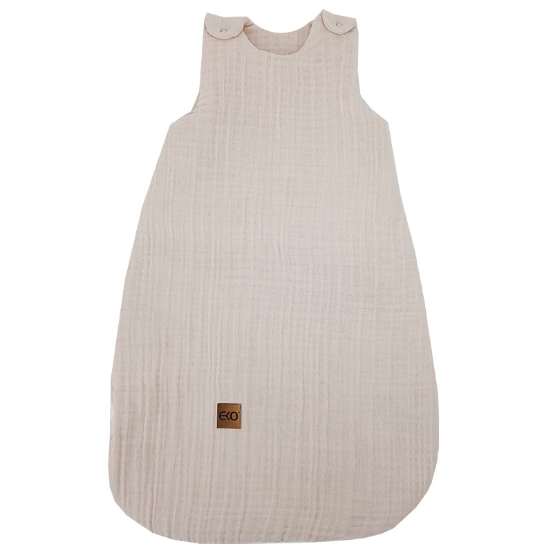 Babyschlafsack aus Musselin MEDIUM BEIGE Babyschlafsack aus Musselin MEDIUM BEIGE