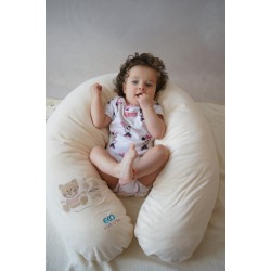Coussin d'allaitement en mousseline BLUE Coussin d'allaitement en mousseline BLUE