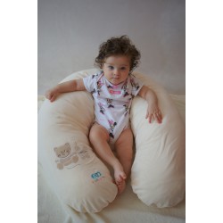 Coussin d'allaitement en mousseline BLUE Coussin d'allaitement en mousseline BLUE