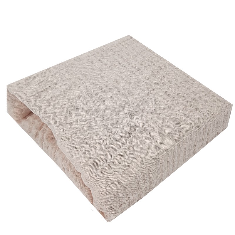 Muslin sheet with elastic band 120 x 60 cm BEIGE Muslin sheet with elastic band 120 x 60 cm BEIGE