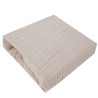 Muslin sheet with elastic band 120 x 60 cm BEIGE Muslin sheet with elastic band 120 x 60 cm BEIGE