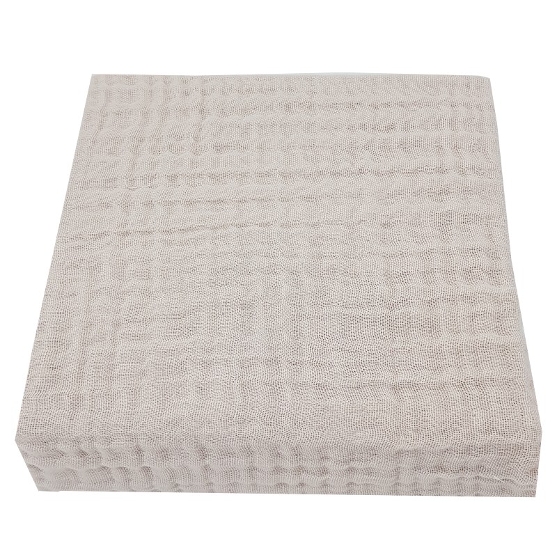 Muslin sheet with elastic band 120 x 60 cm BEIGE Muslin sheet with elastic band 120 x 60 cm BEIGE