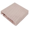 Musselin Spannbettlaken 120 x 60 cm ROSE PINK