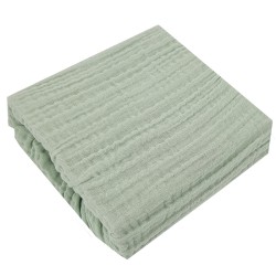 Муслиновый tрикотажный лист с резинкой 140 x 70 cm MINT Муслиновый tрикотажный лист с резинкой 140 x 70 cm MINT