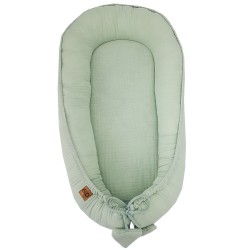 Mazuļa kokoniņš-ligzdiņa muslīns MINT Mazuļa kokoniņš-ligzdiņa muslīns MINT